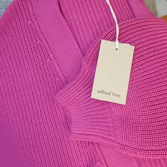 Aritzia Wilfred Free Unwind Italian Merino Wool Waist Cardigan M - Picture 6 of 8